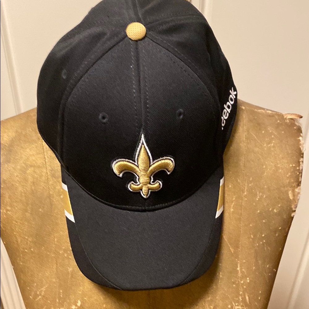 Reebok Black and Gold Hat with Adjustable Fit